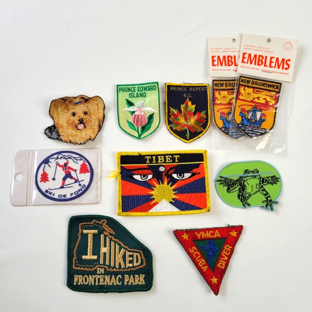 Lot of 10 fabric patches